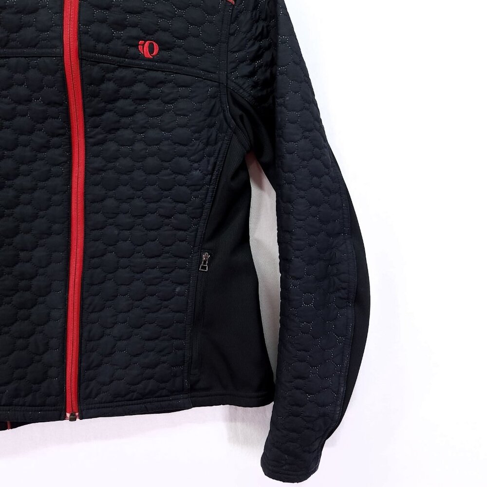 Pearl Izumi Technical Thermal Cycling Jacket Size Small Black Red Trim - Picture 11 of 13